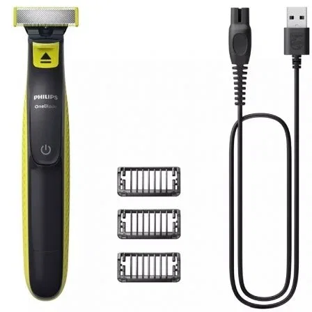 Philips OneBlade Cortabarbas Híbrido QP2724/10 - Recortar, Perfilar y Afeitar, Resistente al Agua, Incluye 3 Peines-Guía (1,3,5 mm) y Batería Recargable Philips OneBlade Cortabarbas Híbrido QP2724/10 - Recortar, Perfilar y Afeitar, Resistente al Agua, Incluye 3 Peines-Guía (1,3,5 mm) y Batería Recargable